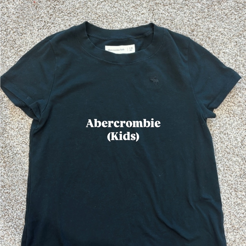 Abercrombie Kids Black T-Shirt in Size 7/8